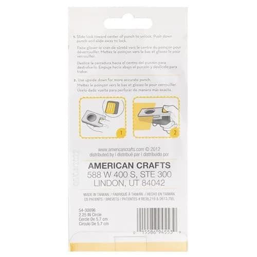 EK Tools Large Circle Crafting Punch 5.71cm (2.25 Inch) | Create Perfect Circles for Cards & Crafts thumbnail 3