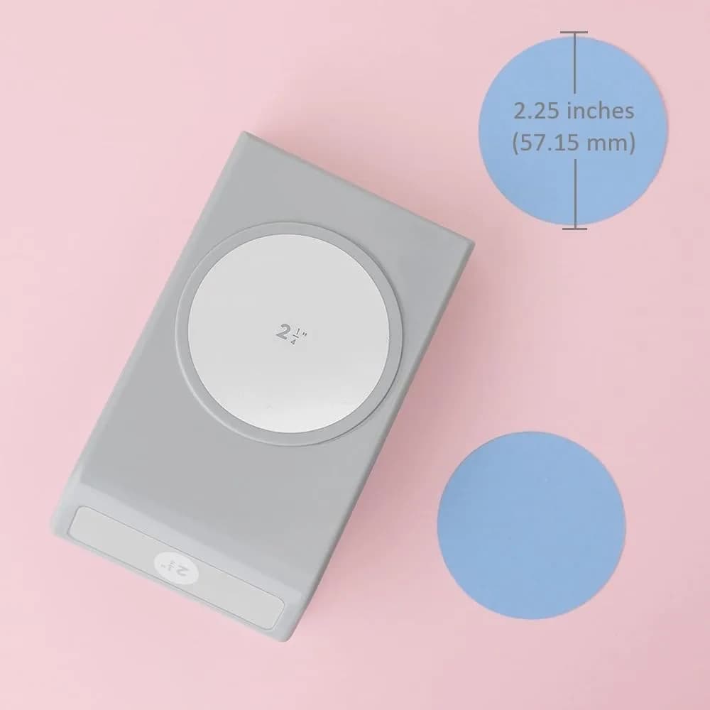 EK Tools 1/2-Inch Circle Punch - White | Safety Lock for Crafts & Cards - view 4