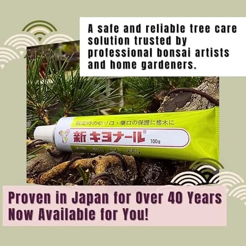 Kiyonal Bonsai Pruning Cutting Sealer Paste 100g (3.53 oz) | Japanese Wound Sealant for Healthy Tree Growth thumbnail 5