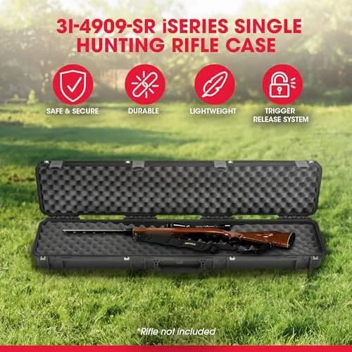SKB iSeries Single Rifle Case with Convolute Foam 49 x 9 x 5 inches | Durable Gun Case for Rifle Protection thumbnail 3