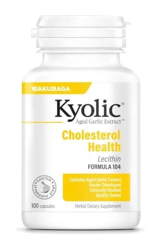 Kyolic Aged Garlic Extract Cholesterol Health Formula 104 100 Capsules | Supports Healthy Cholesterol Levels thumbnail 1