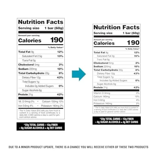 Quest Chocolate Chip Cookie Dough Protein Bars 12 Count | 21g Protein, 12g Fiber, 4g Net Carbs thumbnail 5