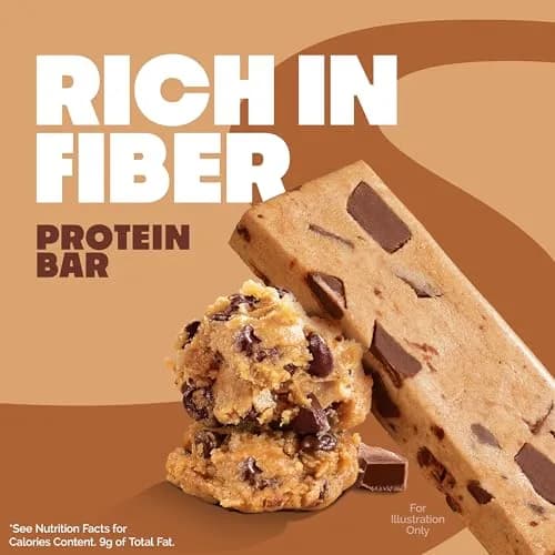 Quest Chocolate Chip Cookie Dough Protein Bars 12 Count | 21g Protein, 12g Fiber, 4g Net Carbs thumbnail 3