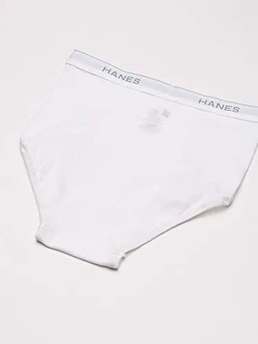 Hanes Men's 6-Pack FreshIQ Tagless Cotton Briefs in White, Large | Breathable, Tag-Free Comfort thumbnail 5