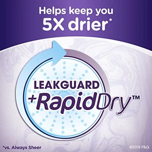 Always Xtra Protection Daily Liners Long Unscented, 40 Count | 5x Drier Protection thumbnail 4