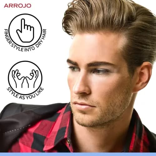 ARROJO Pomade 1.7 Fl Oz | High Shine, Definition, Frizz Control thumbnail 4