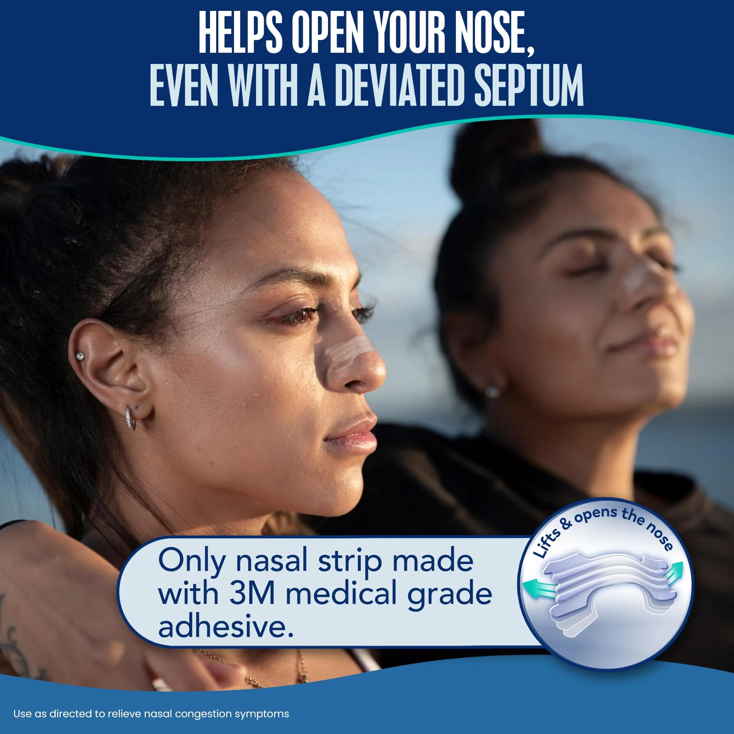 Breathe Right Extra Strength Nasal Strips for Sensitive Skin, 26 Count | Opens Nose to Increase Airflow - view 7