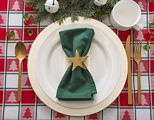 DII Solid Napkin Set Collection, 20x20 in Dark Green | 6 Piece Cotton Napkins for Home & Events thumbnail 7