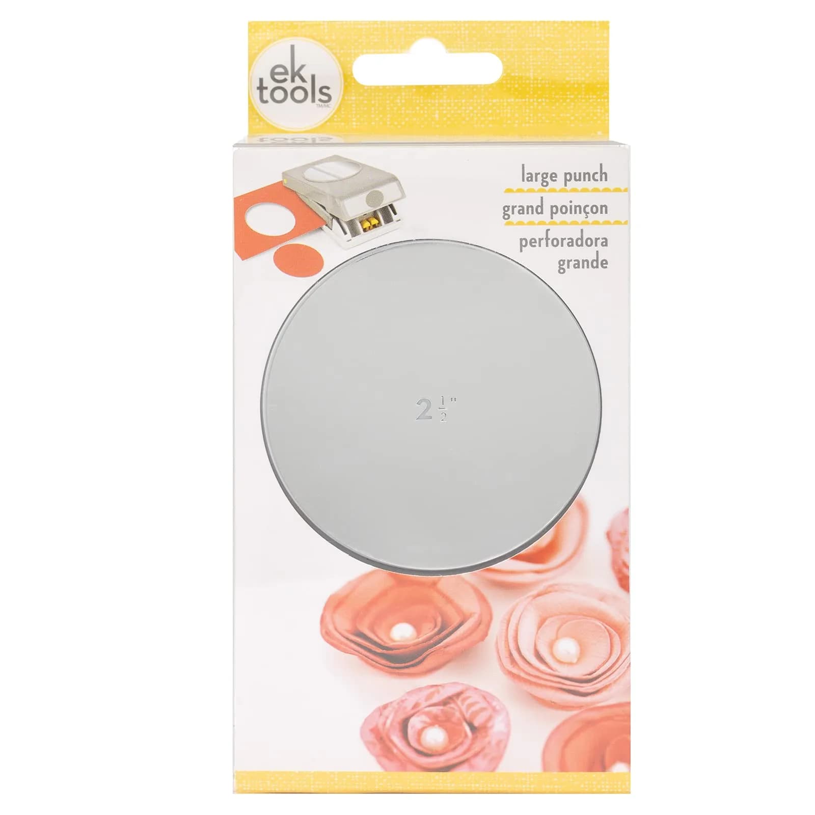 EK Tools 2.5-Inch Circle Paper Punch with Safety Lock | Perfect Circles for Cards & Crafts - main product image