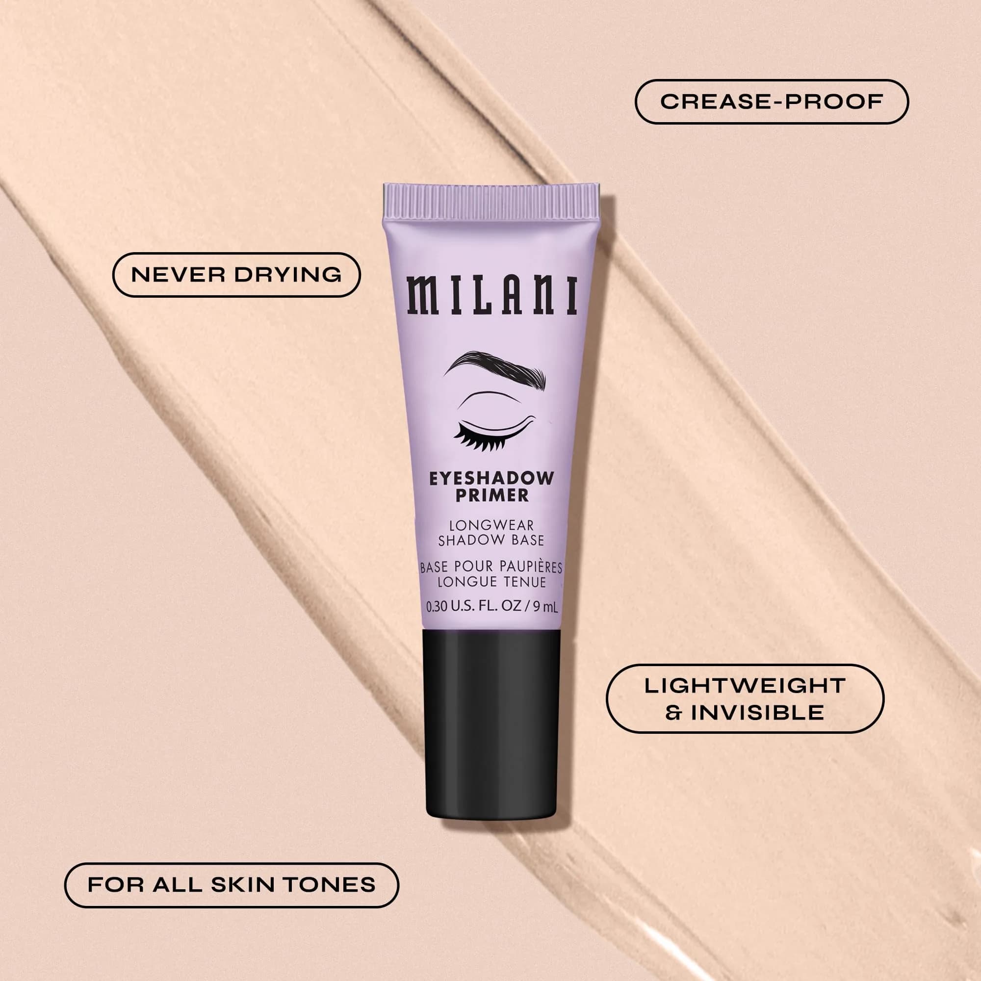 Milani Eyeshadow Primer Clear Longwear Crease-Proof Eye Makeup Base 8ml (0.3 Fl Oz) | Maximizes Pigment & Color Payoff - view 2