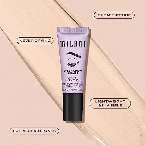 Milani Eyeshadow Primer Clear Longwear Crease-Proof Eye Makeup Base 8ml (0.3 Fl Oz) | Maximizes Pigment & Color Payoff thumbnail 2