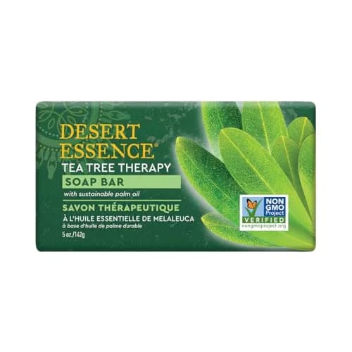 Desert Essence Tea Tree Therapy Soap Bar with Jojoba & Aloe, 5 oz | Organic, Moisturizing & Antiseptic thumbnail 2