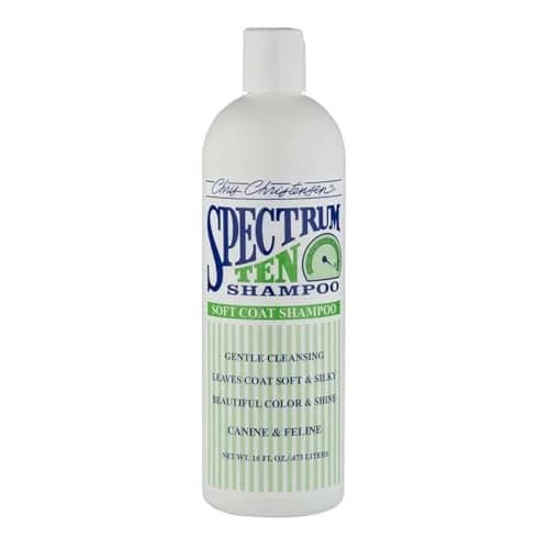 Chris Christensen Spectrum Ten Dog Shampoo 473ml | Gentle Cleansing for Soft Coats, Made in USA thumbnail 1