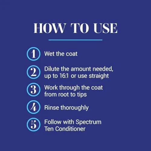 Chris Christensen Spectrum Ten Dog Shampoo 473ml | Gentle Cleansing for Soft Coats, Made in USA thumbnail 7