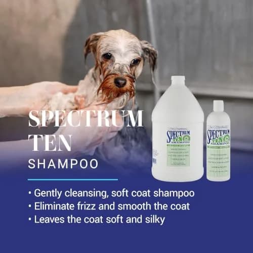 Chris Christensen Spectrum Ten Dog Shampoo 473ml | Gentle Cleansing for Soft Coats, Made in USA thumbnail 2