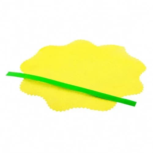 Restaurantware Lemon Juice Strainer - 100 Count - Cotton Mesh with Yellow Design for Eco-Friendly Kitchen Use thumbnail 2