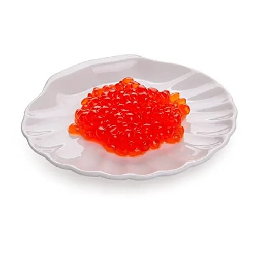 Restaurantware White Shell Porcelain Mini Shell Plate | Elegant Seafood Presentation (70-120 chars) thumbnail 1