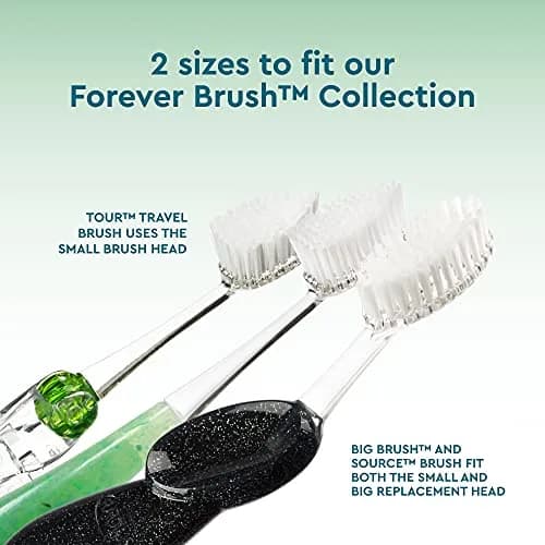 RADIUS Replacement Toothbrush Heads, Soft Bristles, 2-Count | Improve Gum Health & Reduce Gum Issues thumbnail 3
