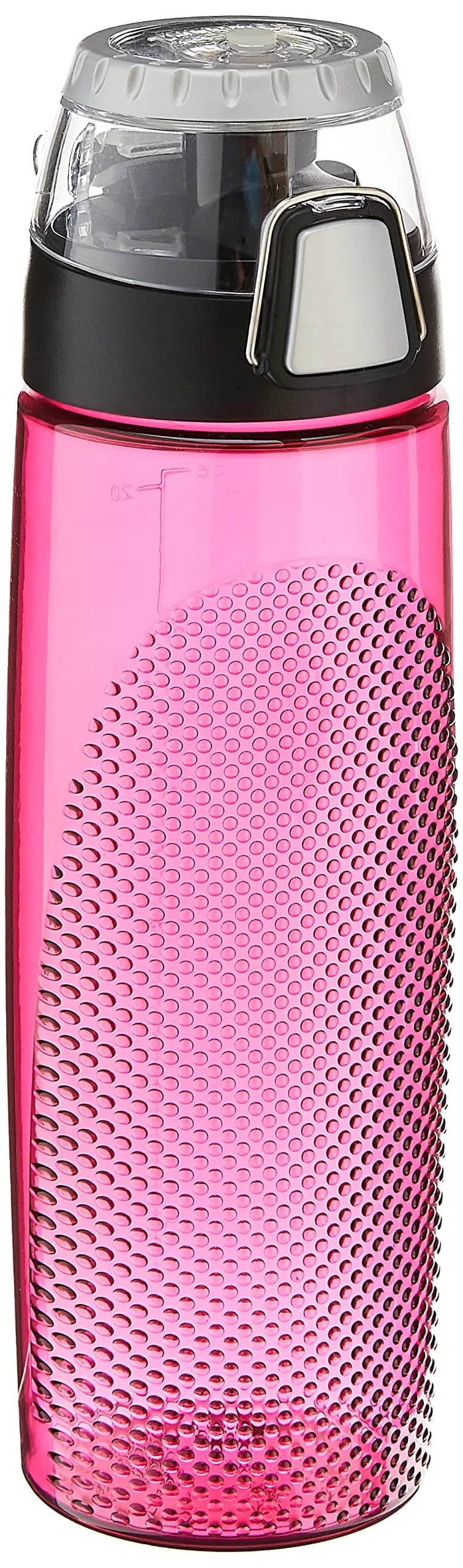 Thermos Tritan Hydration Bottle with Meter, 710ml (24 Ounce) | BPA-Free, Leak-Proof, Dishwasher-Safe — Magenta