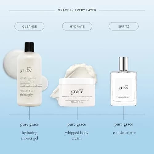 philosophy Pure Grace Whipped Body Crème 237ml (8 Fl Oz) | Luxury Scented Body Lotion thumbnail 4