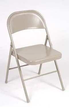Cosco All Steel Folding Chair Antique Linen | Durable, Space-Saving Seating (70-120 chars) thumbnail 3