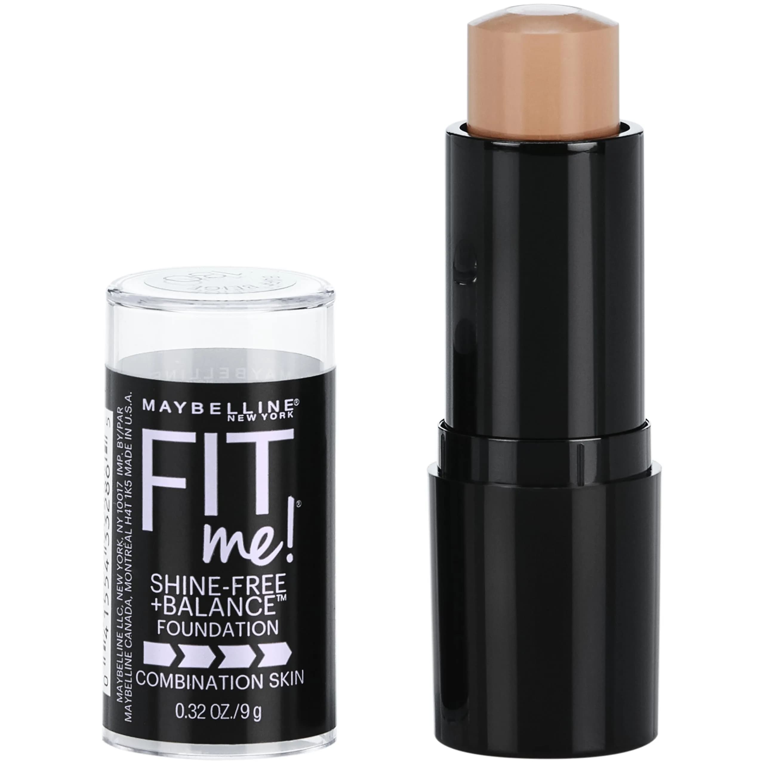 Maybelline Fit Me Shine-Free Foundation Stick, Buff Beige 9.07g (0.32 oz) | Natural Matte Coverage for Oily Skin - main product image