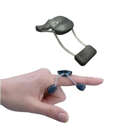 Rolyan Sof-Stretch Finger Extension Splint XL Black | Supports PIP Joint Extension for Boutonniere Deformity thumbnail 1