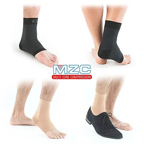 Neo-G Airflow Ankle Compression Sleeve | Support for Weak Ankles & Tendonitis, Breathable, Lightweight, Black, L thumbnail 5