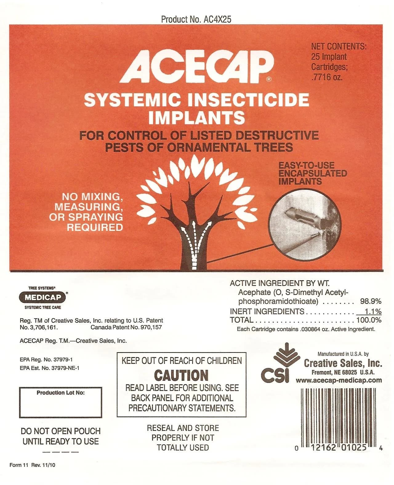 Acecap Hywean Systemic Tree Implants 3/8-Inch | Season-Long Tree Pest Control in India — brown