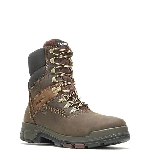 Wolverine Men's Cabor Waterproof 8" Work Boot, Dark Brown, 7 M US | Composite Toe & Waterproof Leather thumbnail 3