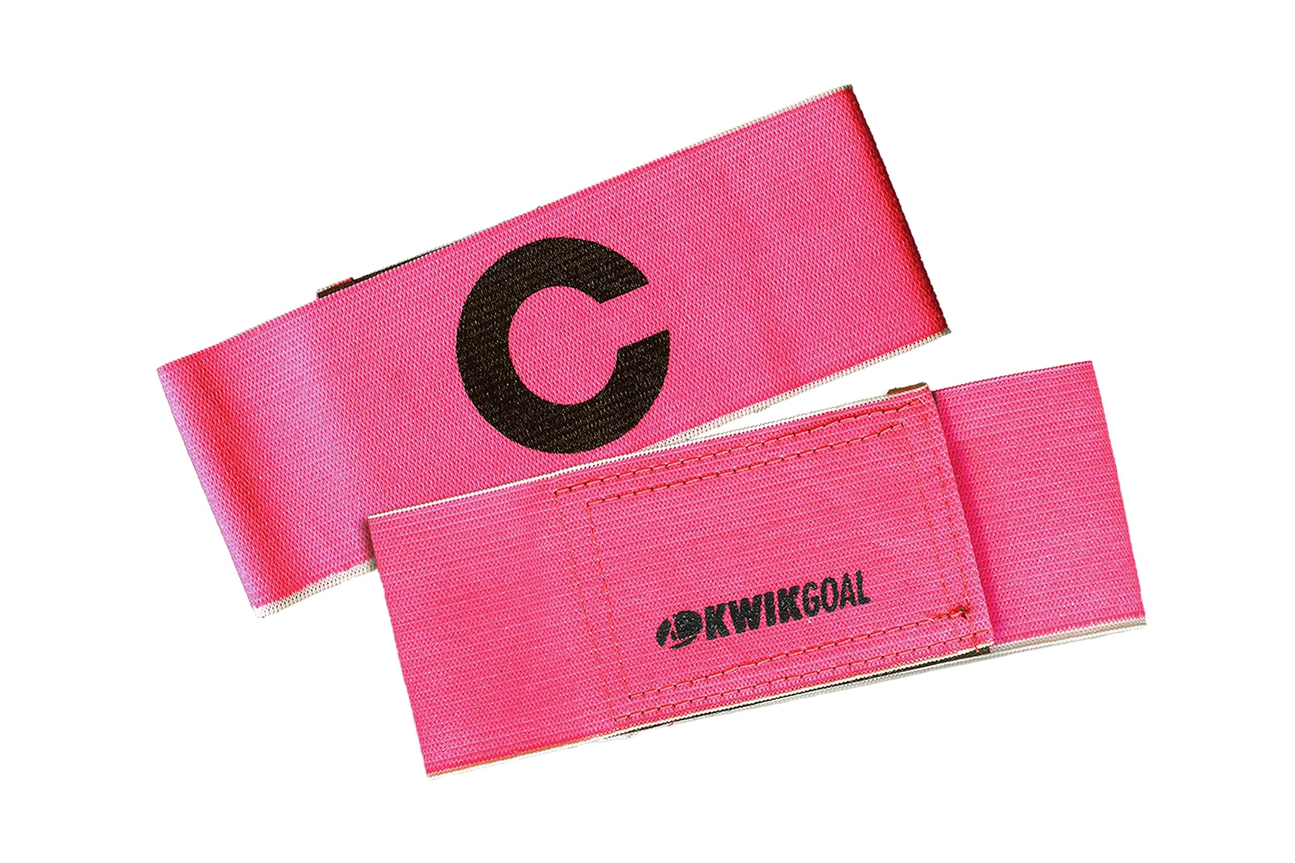 Kwik Goal Captain "C" Arm Band, Pink | 2" Wide, Velcro Closure, One Size
