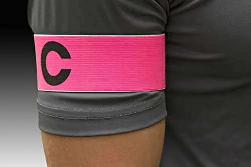 Kwik Goal Captain "C" Arm Band, Pink | 2" Wide, Velcro Closure, One Size thumbnail 3