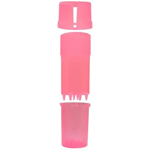 Medtainer Storage Container with Built-in Grinder, Pink, 4.6 cm (1.6 in) x 11 cm (3.6 in) | Air-Tight & Water-Tight thumbnail 4