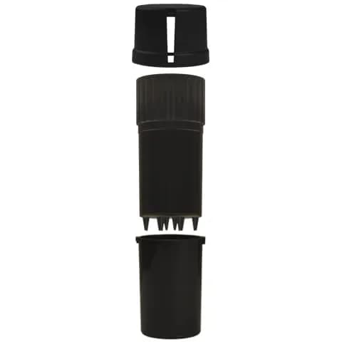 Medtainer Black Storage Container with Built-In Grinder | 4.5cm (1.6") x 9cm (3.6") thumbnail 2