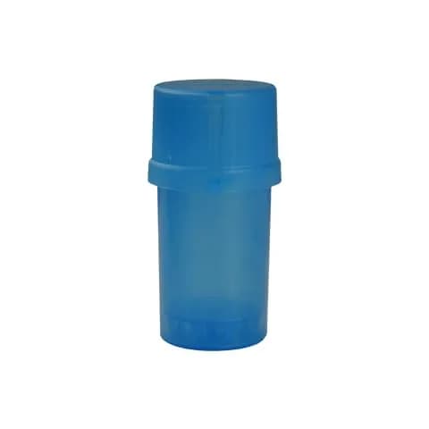 Medtainer Translucent Blue Large 2-in-1 Storage Container with Built-In Grinder (15.8 cm x 6.9 cm x 4.7 cm) | Airtight Watertight Medical-Grade Plastic thumbnail 2