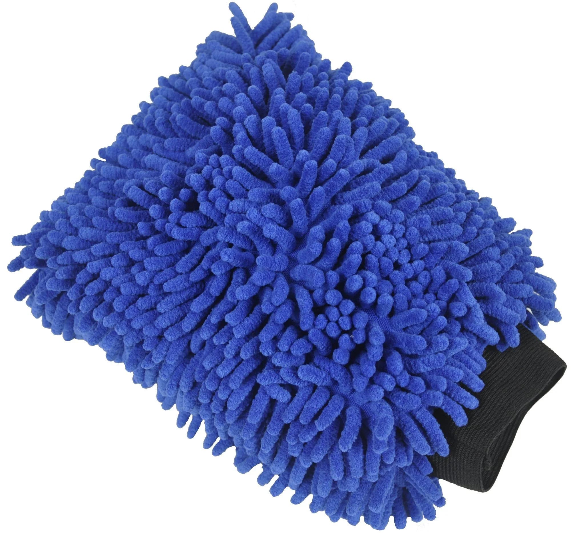 Detailer's Preference Double-Sided Chenille Microfiber Wash Mitt | Scratch-Free, Absorbent, Reusable, Blue