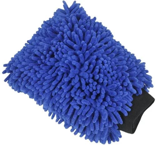 Detailer's Preference Double-Sided Chenille Microfiber Wash Mitt | Scratch-Free, Absorbent, Reusable, Blue thumbnail 1