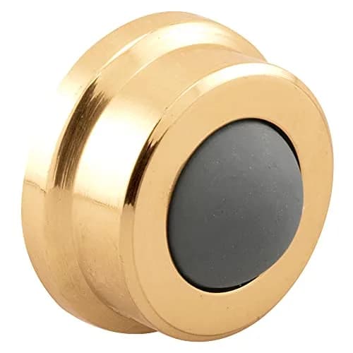 Prime-Line J 4570 Wall Stop Brass 1 In. | Protects Walls & Doors (70-120 chars) thumbnail 1