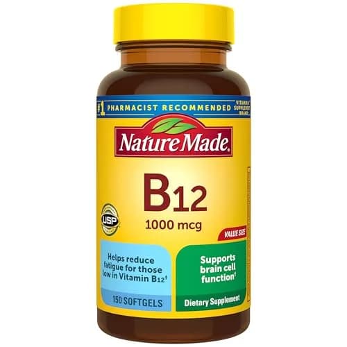 Nature Made Vitamin B12 1000 mcg Softgels (150 Count) | Energy Metabolism Support thumbnail 1