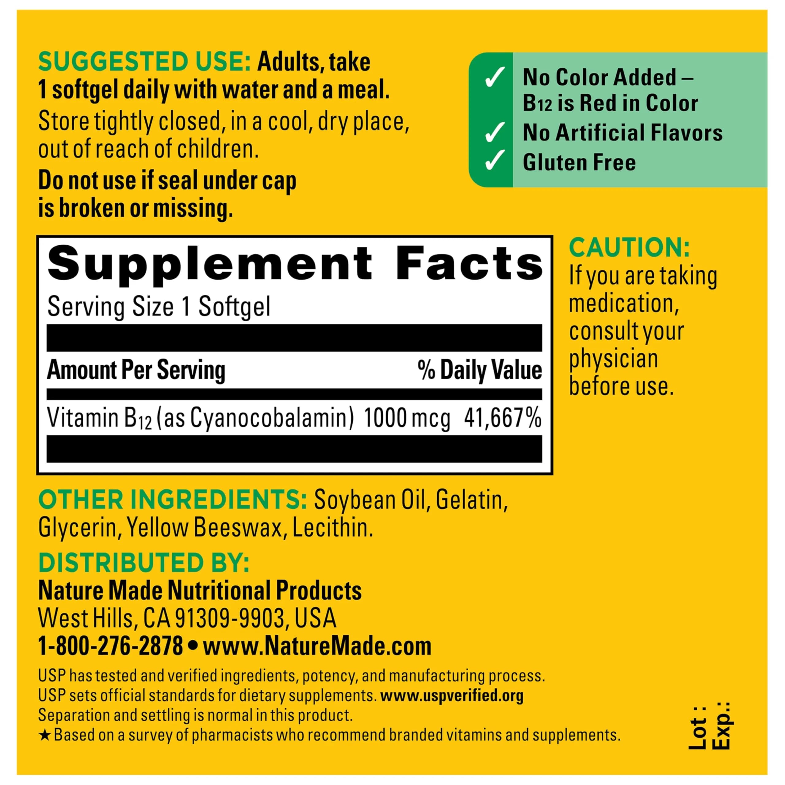 Nature Made Vitamin B12 1000 mcg Softgels (150 Count) | Energy Metabolism Support - view 8