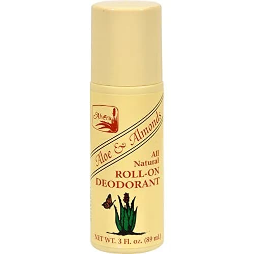 Alvera All Natural Roll-On Deodorant Aloe & Almonds 89 ml | Long-Lasting Natural Protection thumbnail 1