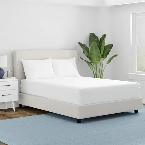 AllerEase Waterproof Mattress Protector King | Allergy & Spill Defense, Machine Washable thumbnail 2