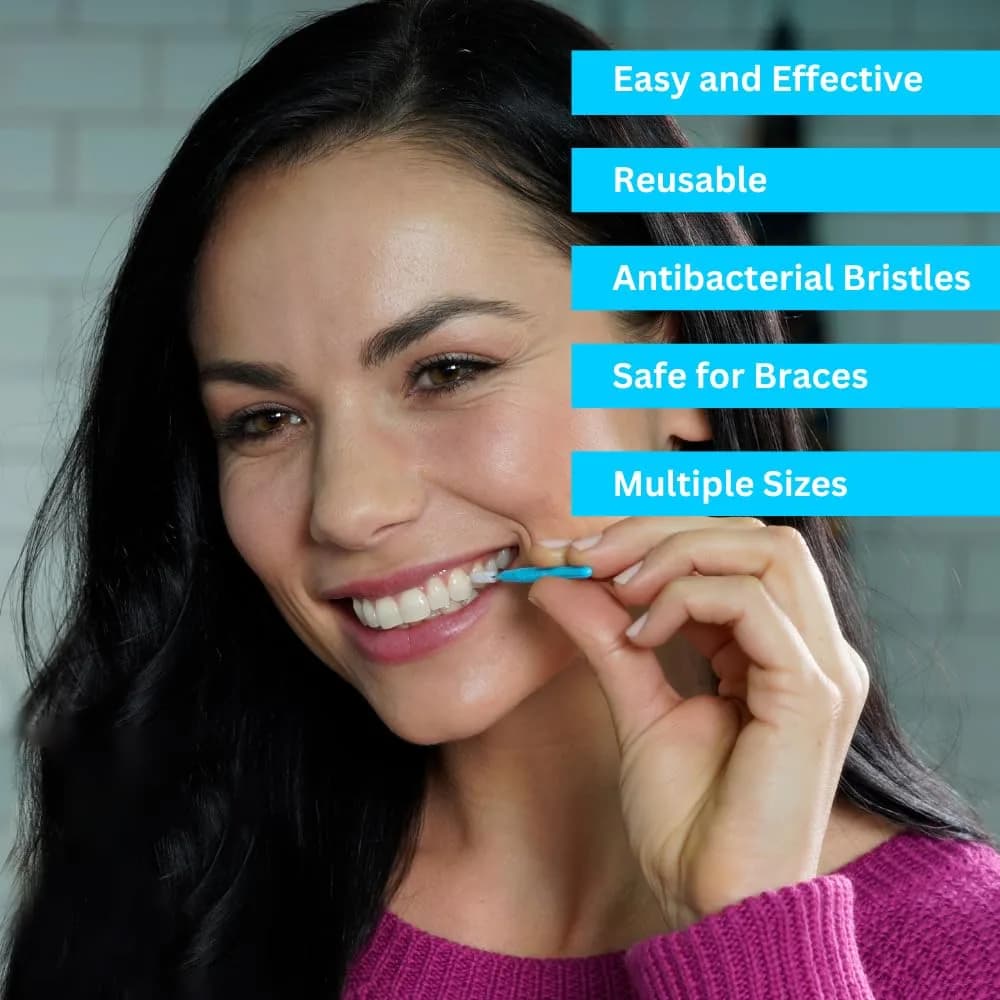Piksters Interdental Brush Size 0 Grey 100 Pack | ISO 1 for Very Tight Gaps - view 2