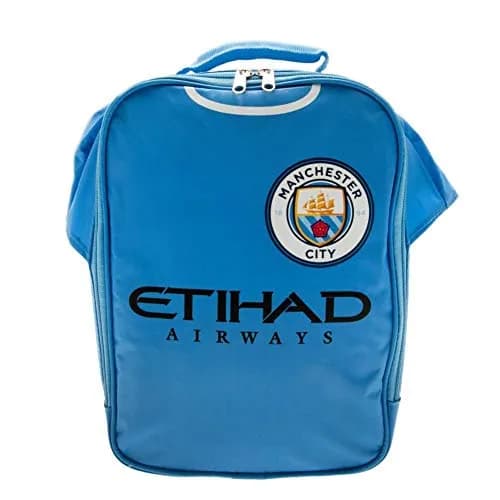 Manchester City FC Official Licensed Club Shirt Design Lunch Bag 5L (29cm x 24cm x 7cm) | Blue Zippered Compartment thumbnail 1