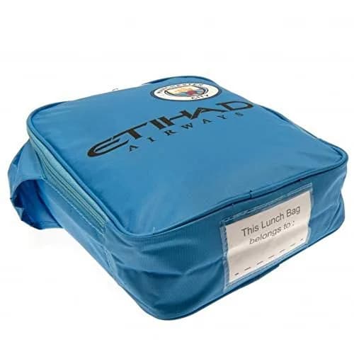 Manchester City FC Official Licensed Club Shirt Design Lunch Bag 5L (29cm x 24cm x 7cm) | Blue Zippered Compartment thumbnail 2