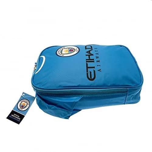 Manchester City FC Official Licensed Club Shirt Design Lunch Bag 5L (29cm x 24cm x 7cm) | Blue Zippered Compartment thumbnail 3