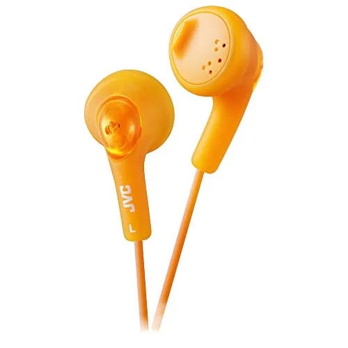 JVC Gumy Ear Bud Headphones Orange | 13.5mm Dynamic Driver, 108dB Sensitivity thumbnail 1