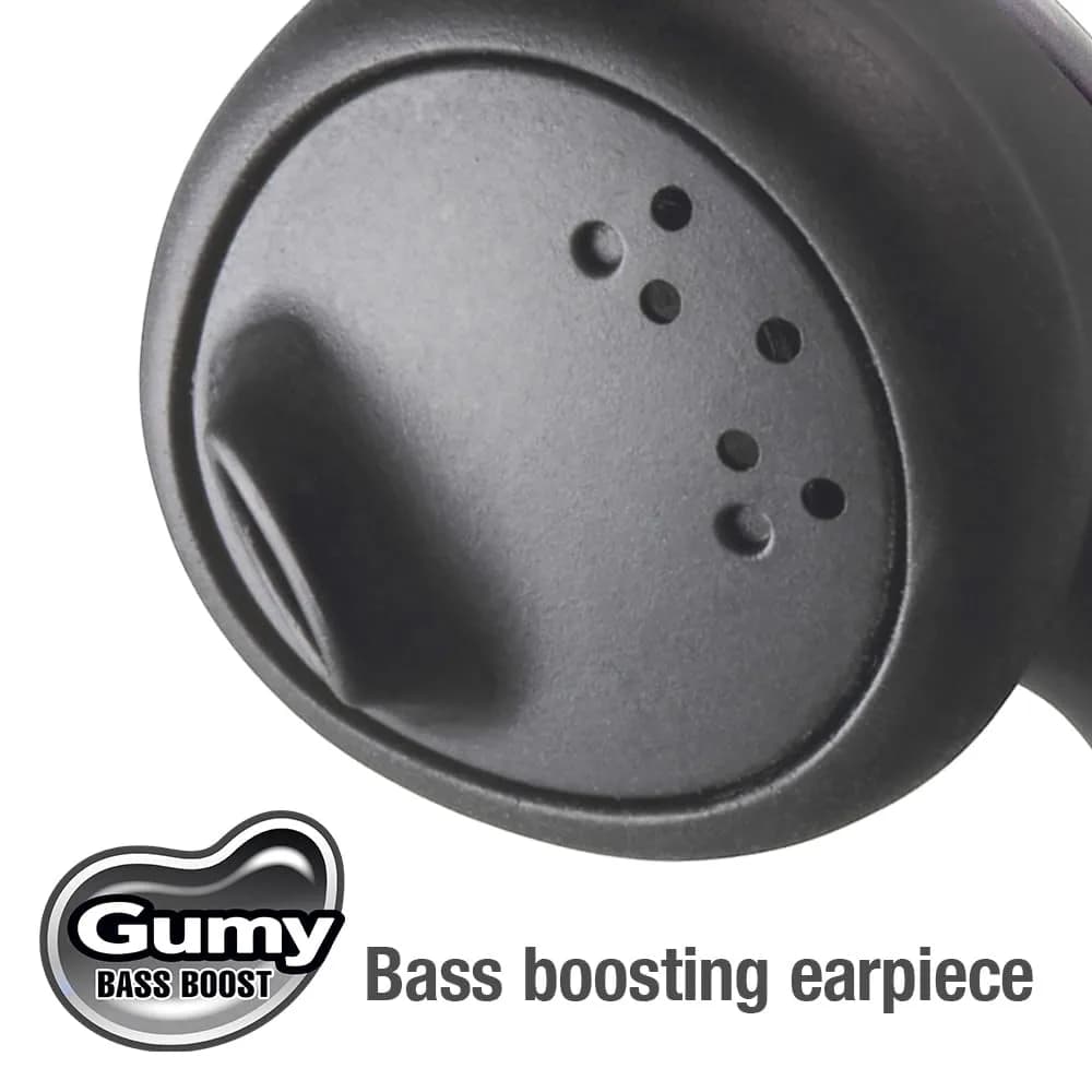 JVC Gumy HAF160B Wired Earbud Headphones 1.0m Cord | Bass Boosted Sound - view 5