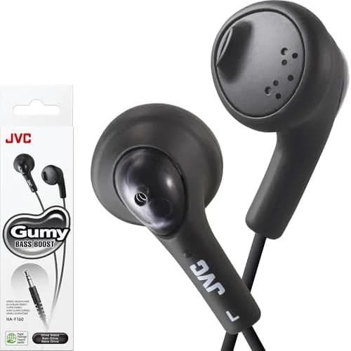JVC Gumy HAF160B Wired Earbud Headphones 1.0m Cord | Bass Boosted Sound thumbnail 1