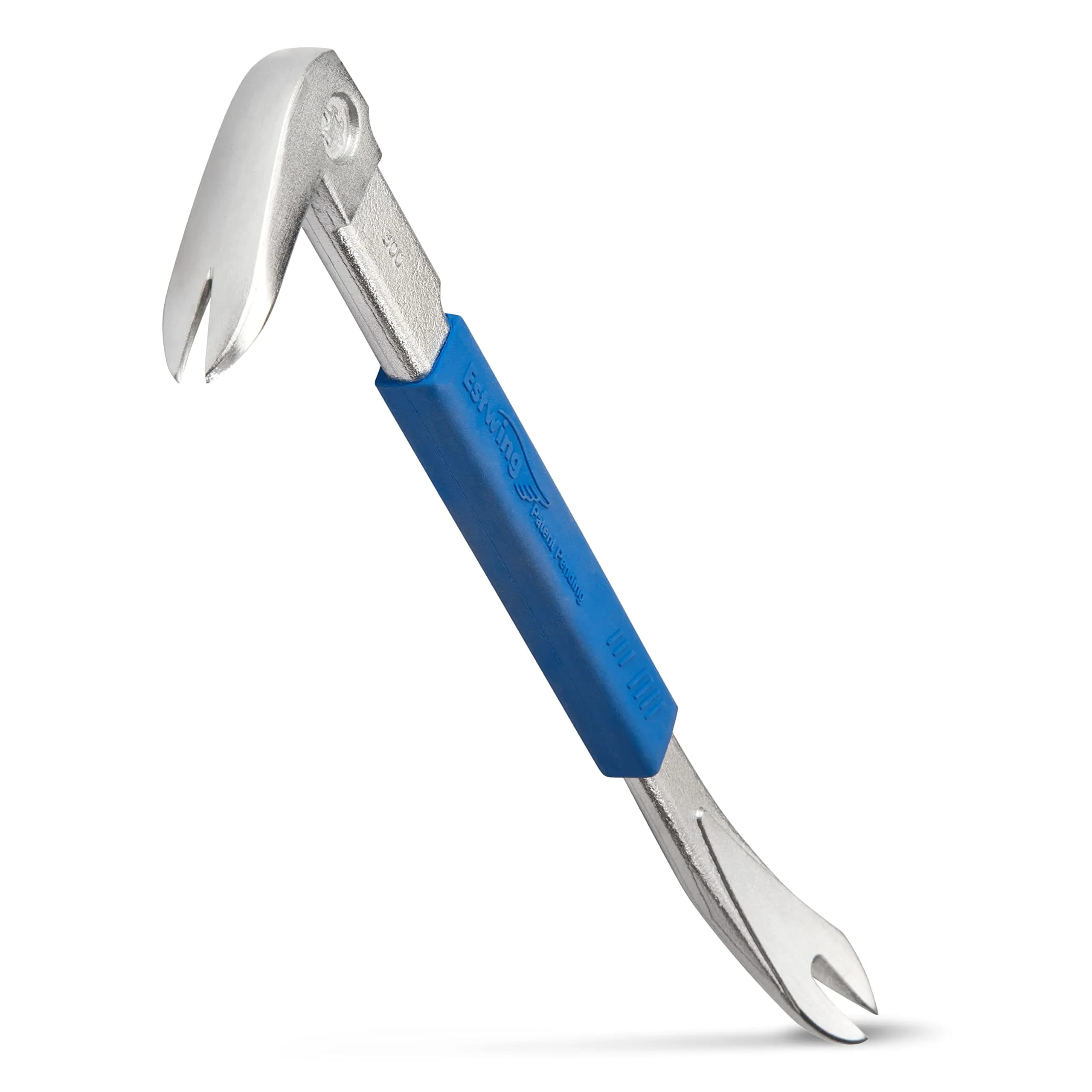 Estwing Pro Claw Nail Puller 10.6" (26.9 cm) Steel Prying Tool | Forged in One Piece — Blue